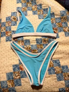LainSnow Sea Bikini with White Trim